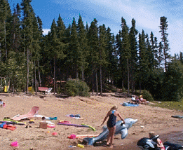 In the heat of the day -- the beach is the only place to be!!